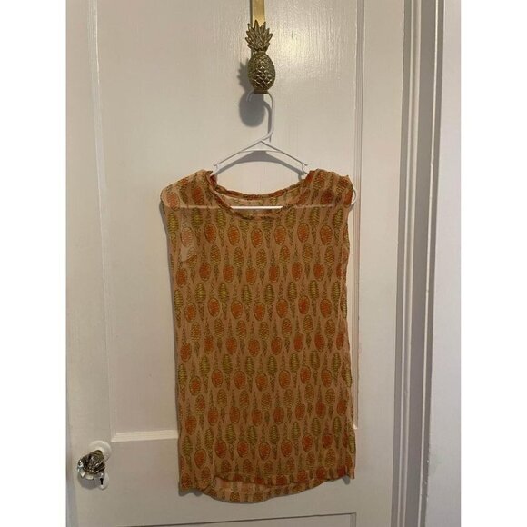 Women’s size Medium Pineapple Blouse - Picture 1 of 6